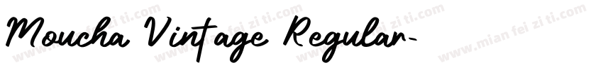 Moucha Vintage Regular字体转换